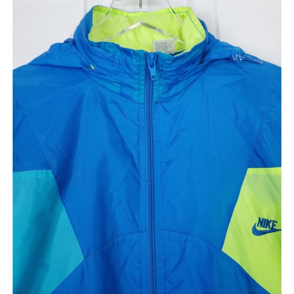 Vintage nike color block windbreaker hoodie jacket - Picture 3 of 8
